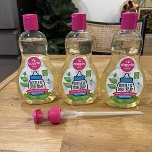 Dapple Baby Bottle Soap – Plant-Based, Fragrance-Free, 16.9 OZ (3 Pack)